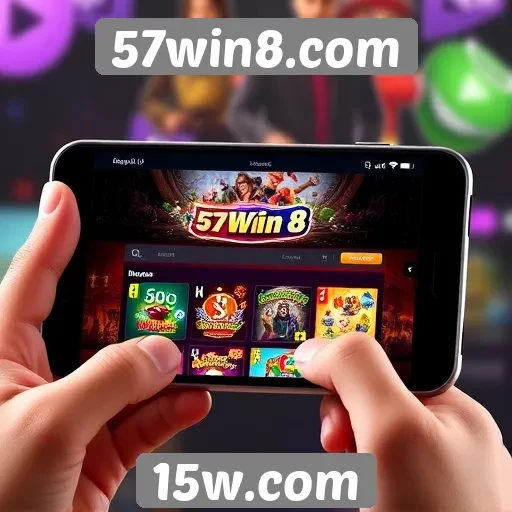 Experiência do usuário no site 57win8.com em dispositivos móveis