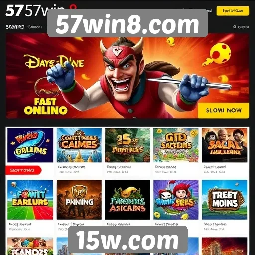57win8.com oferece variedade de jogos online